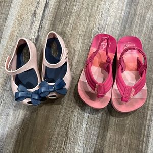 Mini Melissa and Reef shoes size 6